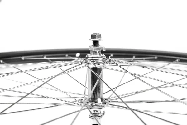 Koła rowerowego ze szprychy i tulei — Zdjęcie stockowe