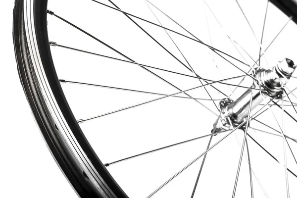 자전거 휠 스포크와 슬리브 — 스톡 사진
