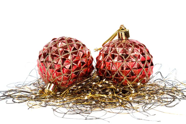 Christmas balls isolated on a white background — Stock Photo, Image