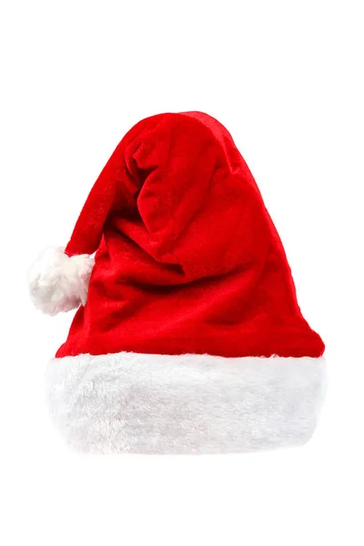 Haan in een GLB van de kerstman op witte achtergrond — Stockfoto