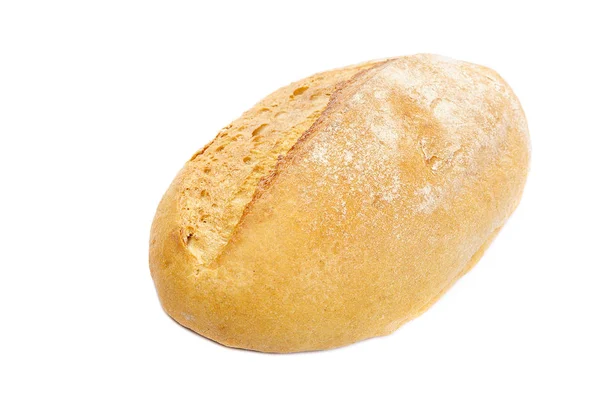 Pane di grano di pane su sfondo bianco . — Foto Stock