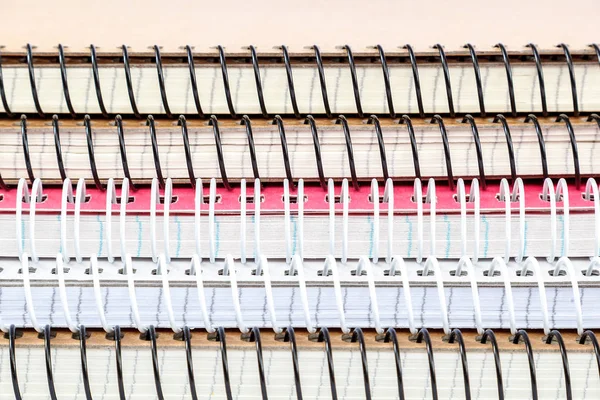 Stack spring notebooks as a the background — Stock Photo, Image