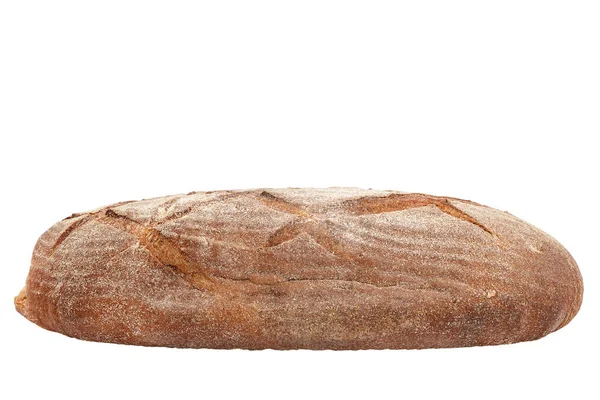 ขนมปังข้าวไรย์และข้าวสาลีบนพื้นหลังสีขาว . — ภาพถ่ายสต็อก