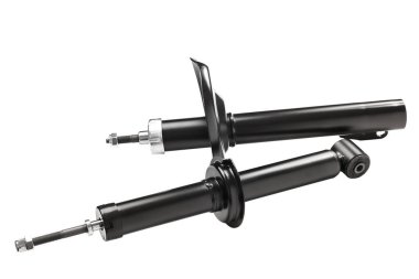 Beyaz arka plan üzerinde izole süspansiyon Strut araba