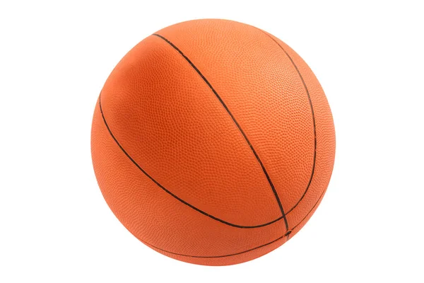 Bola de basquete isolada em um fundo branco — Fotografia de Stock