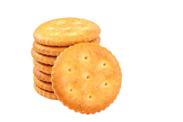 Biscoitos saborosos isolados em um fundo branco — Fotografia de Stock