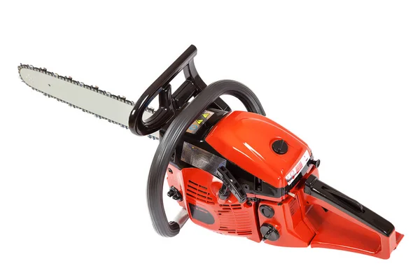 Modern chainsaw isolated on a white background — Stock Photo, Image