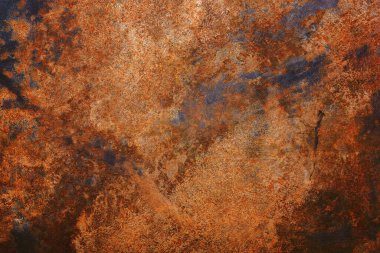 Arka plan olarak metalin üzerindeki pas..