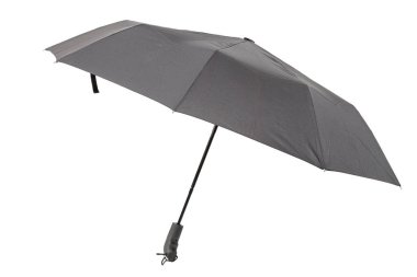 Beyaz arka planda izole edilmiş şık şemsiye..