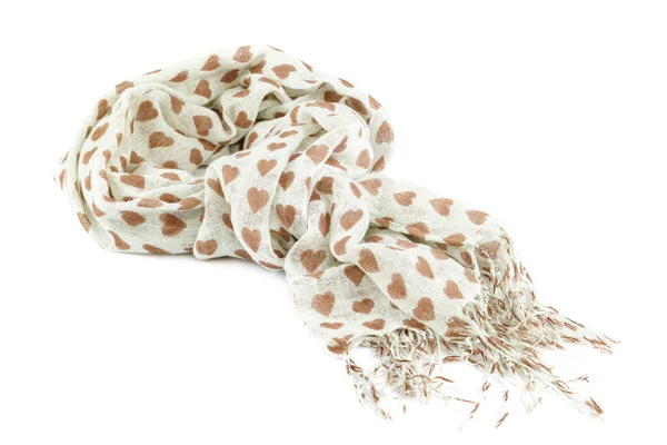 Bunte Schal Schal Isoliert Auf Weißem Hintergrund — Stockfoto