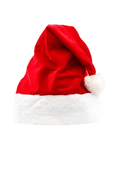 Santa Claus Hat Isolated White Background — Stock Photo, Image