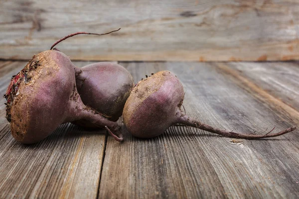 Frukt Färska Betor Trä Bakgrund — Stockfoto