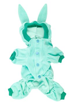 Beyaz arka planda izole edilmiş evcil hayvanlar için kıyafet.