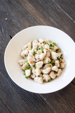 tavuk göğsü çatlama ve tuz, biber