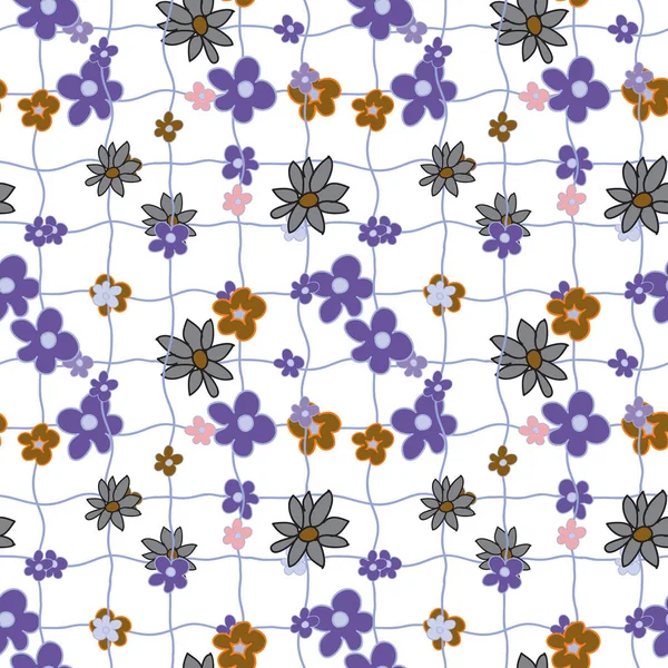 Patrón sin costura floral de primavera abstracto — Foto de Stock