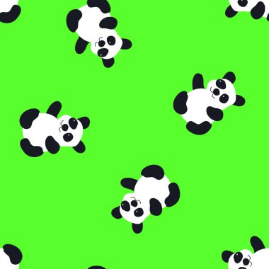 Çizgi film bebek hayvan düz seamless modeli