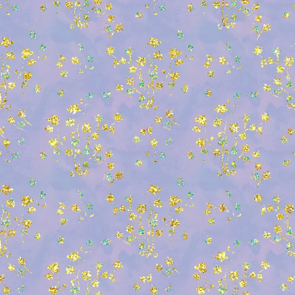 Abstrakti Kukka Koriste Kuvakudos Glitter Kuohuviini Saumaton Kuvio — kuvapankkivalokuva