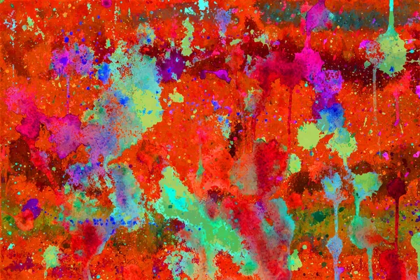 Акварель руйнує абстрактний сучасний яскравий фарбований фон — стокове фото