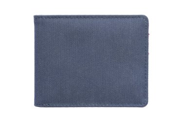 Beyaz arka plan üzerinde Vintage lacivert cüzdan