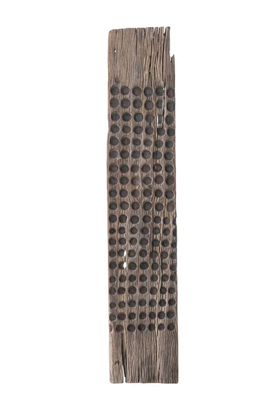 Classico bastone di legno su sfondo bianco — Foto Stock