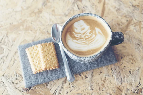 Seni Kopi Latte Kafe — Stok Foto