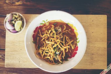 Makarna köri Kuzey'nın Tay geleneksel gıda