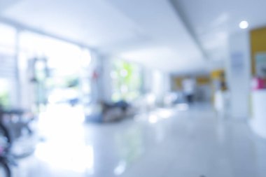 Soyut bulanıklık ve ufuk lobi otel iç