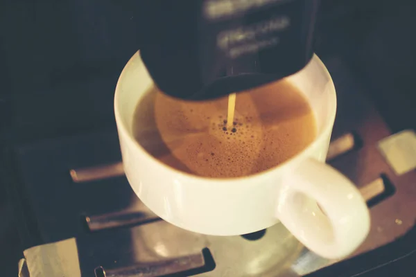 Czarna Kawa Dzień Dobry Rano — Zdjęcie stockowe