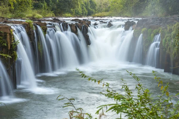 Beautiful Waterfall Laos — Stock Photo, Image