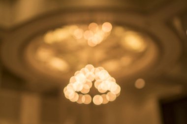 bulanık arka plan aydınlatma bir lüks otelin Resepsiyon odasında.