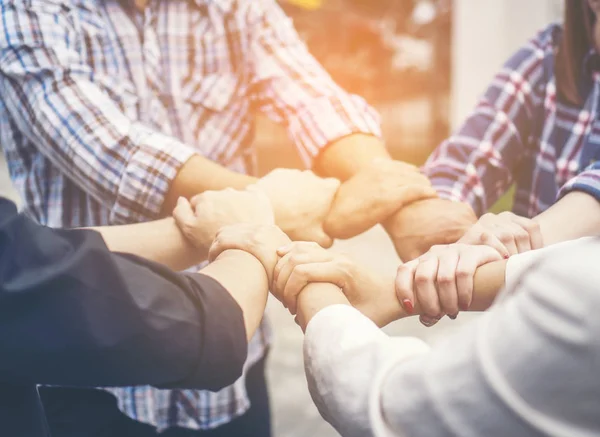 Team Lavoro Cooperare Nel Lavoro Azienda — Foto Stock