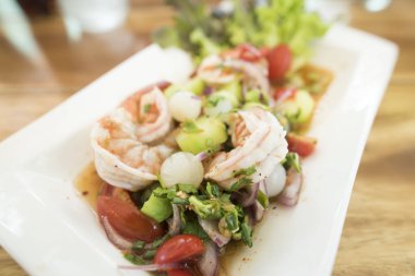 Pirinç ve bitki ile Tayland gıda