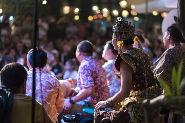 Thailand Bangkok Mars Bangkok Fest Konst Gatan Människor Och Turister — Stockfoto