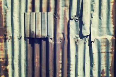 Arka plan doku eski çinko sayfaların vintage filtre görüntü