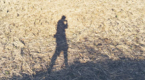 Silhouette Persone Che Camminano Sole — Foto Stock