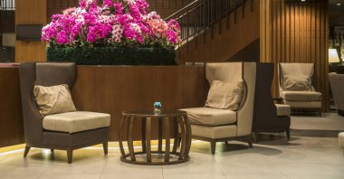 Modern oturma odası iç tasarım