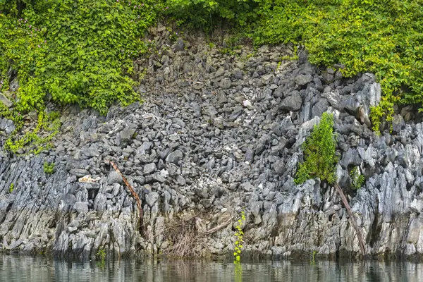 Lac Tropical Vue Sur Forêt Thaïlande — Photo