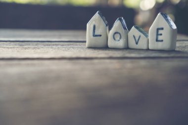 Kopya alanı ile Sevgililer Günü için Aşk konsept resmi