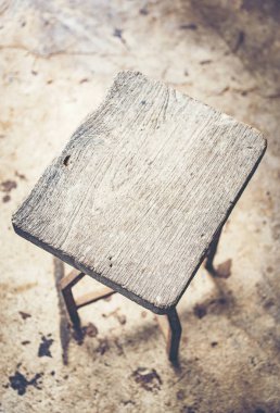Eski ahşap sandalye, sanat veya arka plan için kullan