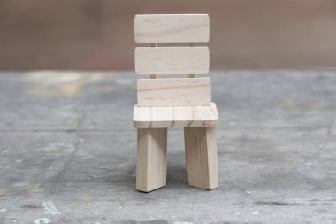 ahşap sandalye modeli, sanat veya arkaplan için kullan