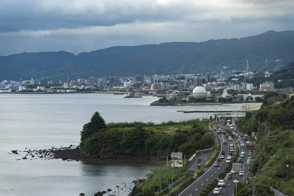 Oita Fukuoka Outubro Uma Vista Baía Beppu Cidade Beppu Prefeitura — Fotografia de Stock