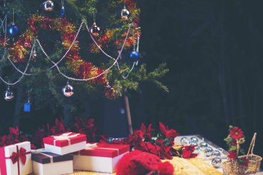 Noel ağacı Festival arka plan