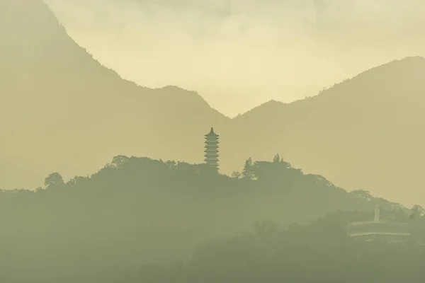 Taipei Horské Vrstvy Použití Pro Umělecká Díla Nebo Pozadí — Stock fotografie