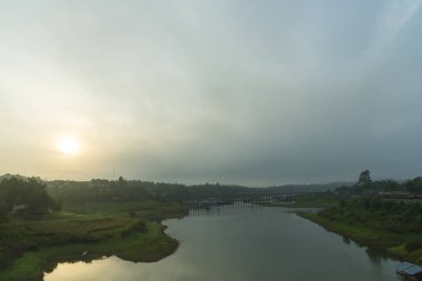 Tayland tropikal orman alanının görünümü