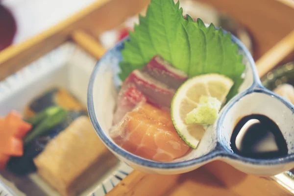 Japanese Sashimi Close — 스톡 사진