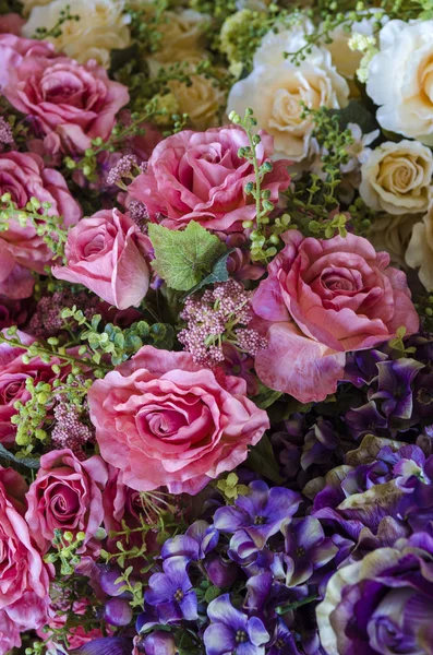 Rosa Fondo Flores Para Día San Valentín Día Madre —  Fotos de Stock