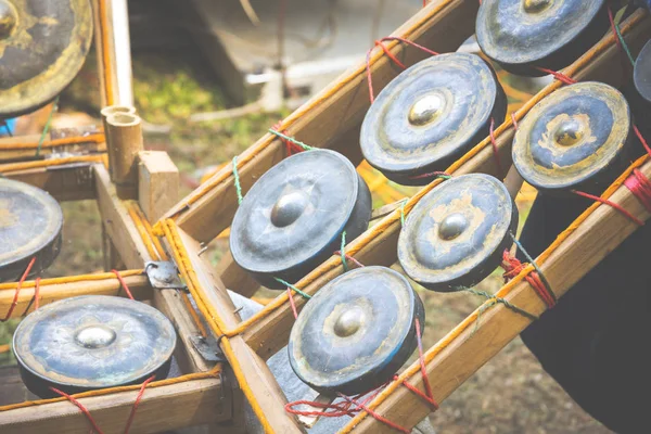 Instrumentos Nativos Myanmar Imagen Filtro Vintage — Foto de Stock