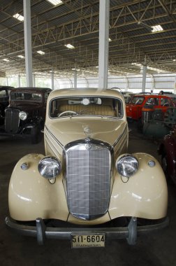 NAKHON PATHOM, THAILAND - December 17, 2015 : Ola vintage car in Jesada Technik Museum is the biggest vehicle museum in Thailand and in the region.