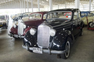NAKHON PATHOM, THAILAND - December 17, 2015 : Ola vintage car in Jesada Technik Museum is the biggest vehicle museum in Thailand and in the region.