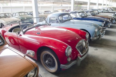 NAKHON PATHOM, THAILAND - December 17, 2015 : Ola vintage car in Jesada Technik Museum is the biggest vehicle museum in Thailand and in the region.
